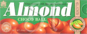 Chocolate almonds from Taiwan | Almond Choco Balls box image