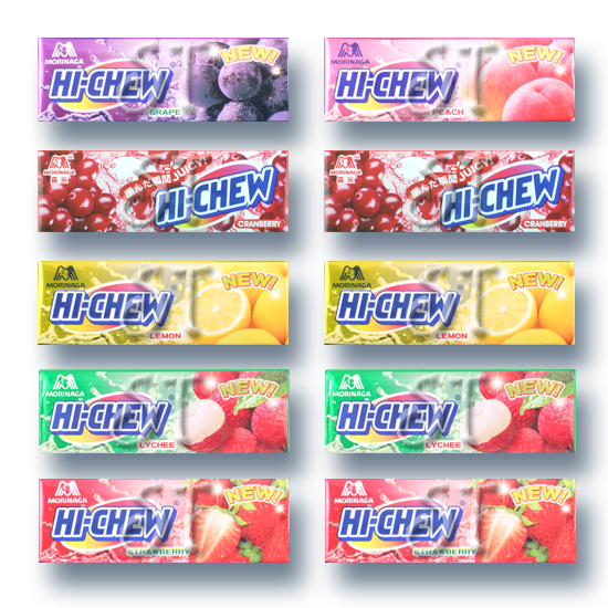 Mixed Hi-Chew set (cranberry, grape, lemon, lychee, peach, strawberry)